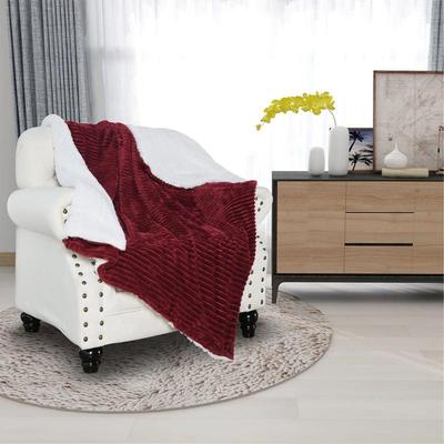 Lambswool Double-Layer Solid Color Flannel Sofa Blanket
