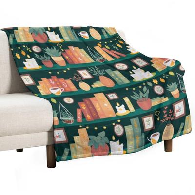 Hygge Library Throw Blanket Summer Beddings Bed Fashionable Luxury Designer Decorative Throw Blankets