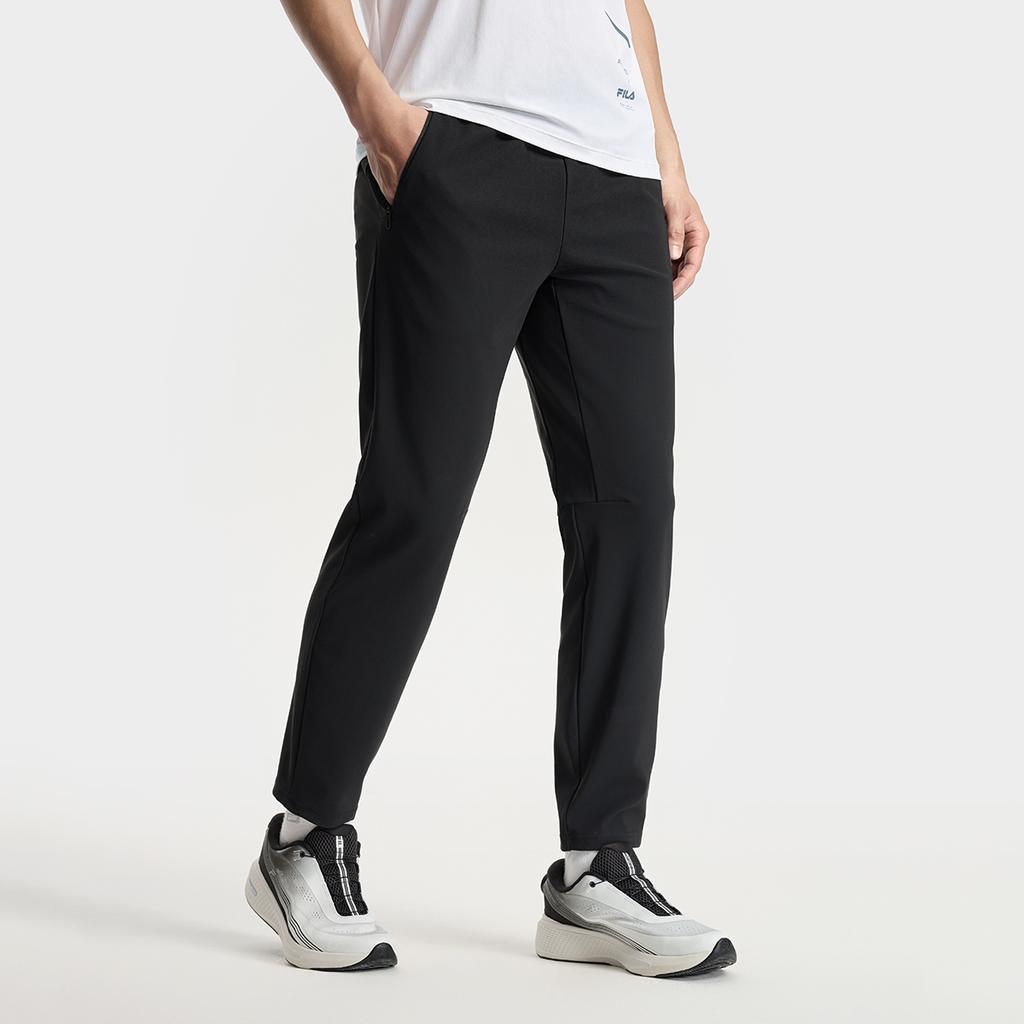 Fila Fitness Fashionable Versatile Casual Comfortable Straight Leg Knit Sports Pants Men Bottoms A11M531608F-BK