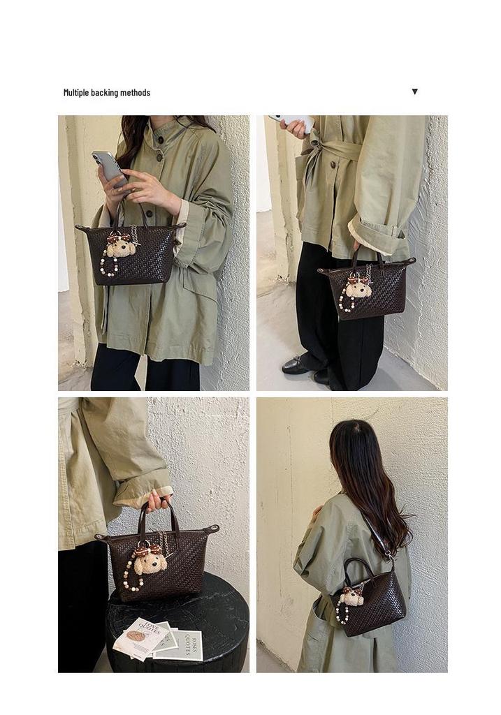 Woven Women's Tote Bag: Versatile 2026 Fashion Handbag with Large Capacity, Single Shoulder, and Crossbody Options