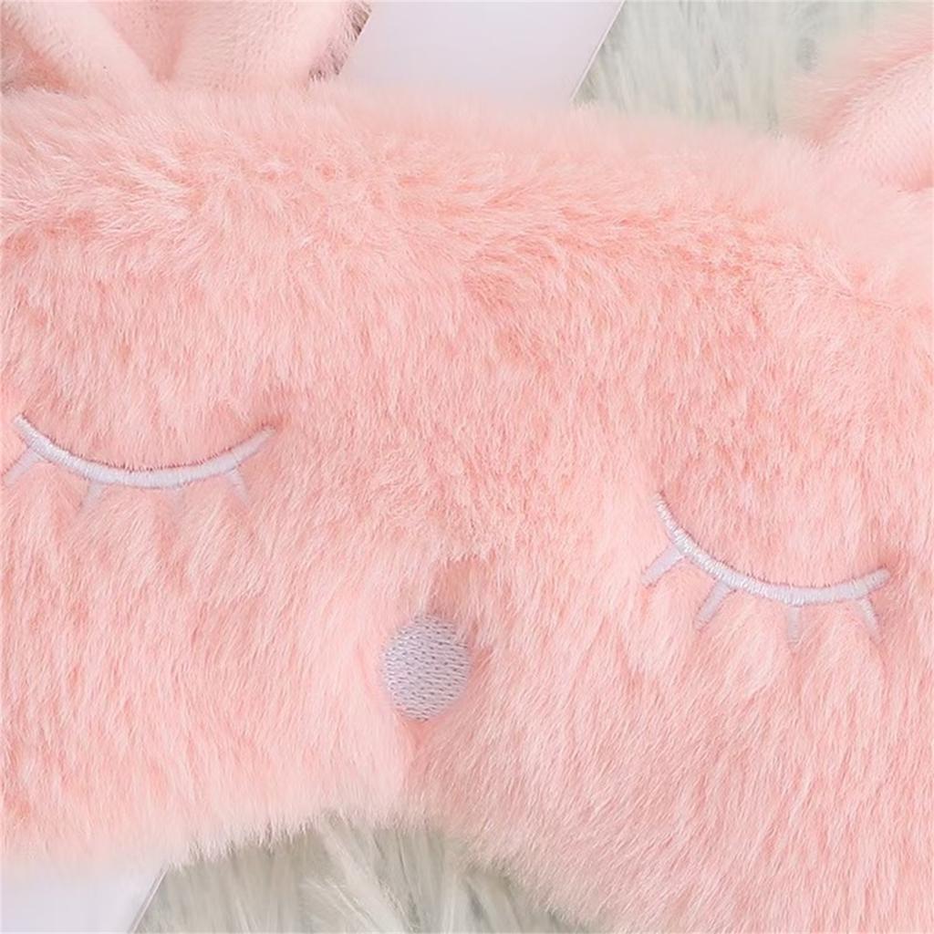 Cartoon Animal Plush Eye Mask, Light Blocking Sleep Eye Mask, Cute Home Nap Eye Mask