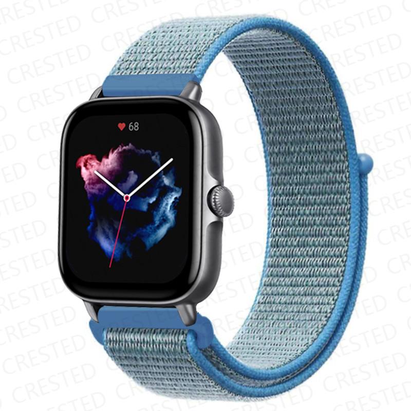20mm 22mm Watch Band For Amazfit GTS/2/2e/4/3/mini GTR 4/2/3/Pro 47mm stratos 3 Nylon Bracelet pulseira correa Amazfit bip strap