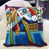 High Quality Picasso Abstract Cotton Pillow Cover Canvas Single-Sided Sofa Embroidery Cushion Cover For Living Room Home Decor