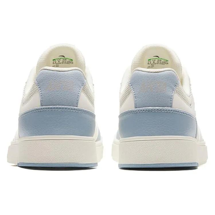 Anta Street GZ Slip Resistant Low top Skateboard Shoes Women's White Blue (Unisex) Skate Shoes 122428011 1