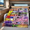 1 Stück DRAGON BALL Aufdruck Flanelldecke, Hohe Qualität für alle Jahreszeiten, Heimdekoration, Wärme und Komfort, Perfekt für Weihnachtsgeschenke