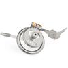 Flat Chastity Lock for Men Metal Chastity Devices Urethral Plug High Comfort Anti Cheating Dormant Lock Sex Toy for Couple SM