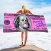Vintage Dollar Print Beach Towel Beach Quick Drying Bath Towel Microfiber Beach Towel Seaside