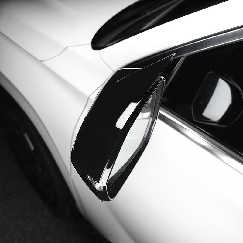Car Rear View Mirror Cover Side Mirror Trim Frame ABS Horn Style LHD RHD For Hyundai Palisade -2025 Exterior Accessories