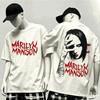 Marilyn Unisexson Unisex Fashion Street Casual Tee Classic Loose Cutting Comfort Daily Wear Shirts Stylish Unique Oversized Soft