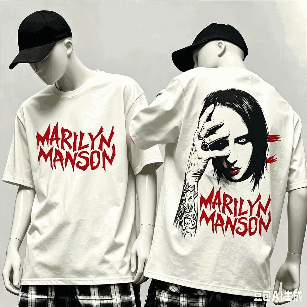 Marilyn Unisexson Unisex Fashion Street Casual Tee Classic Loose Cutting Comfort Daily Wear Shirts Stylish Unique Oversized Soft