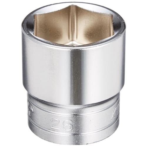 

Kyoto Tool (KTC) Hexagonal Socket, B426, 26mm x 12.7mm Drive x 38mm Overall Length