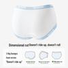 Oudifen Women's Antibacterial Cotton Mid-Waist Briefs (4-Pack)