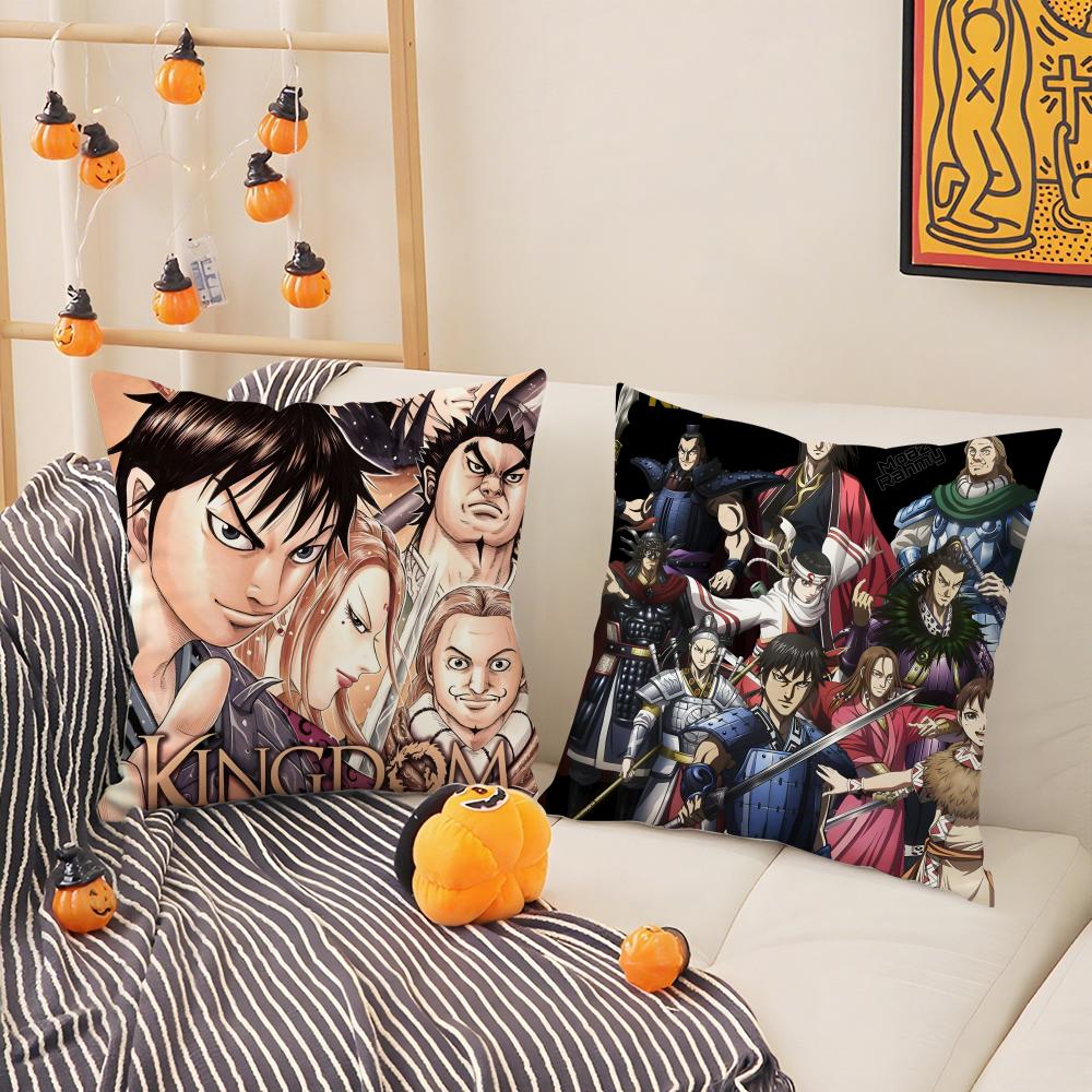 Comic Cartoon Kingdom K-Kingudamu 2 Pillow Case Natural Linen Pillow Case Double-Sided Decor Sofa Pillowcase Home Decor