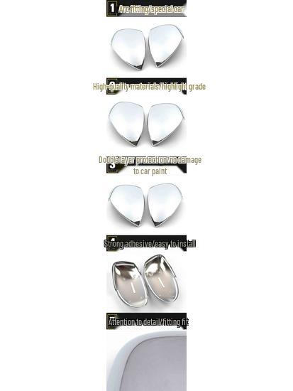 CS10 Rearview Mirror Cover Trim for Cheetah - Reflector Sequin Sticker Accessory