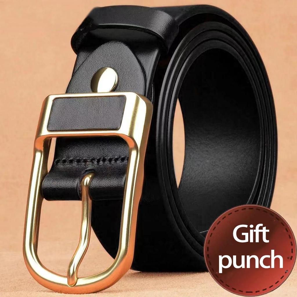 Men's Pin Buckle Belt by Paul, Authentic Polo Design [Free Punch]