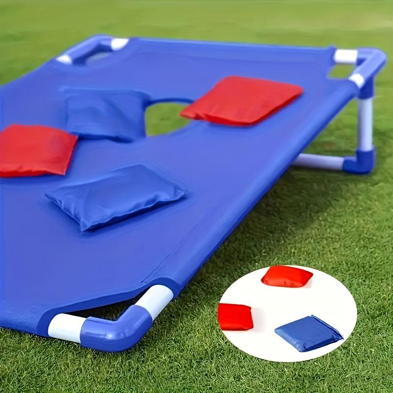 

1 комплект переносных игровых мешков с песком — складной, подходит для вечеринок на открытом воздухе, кемпинга и развлечений на заднем дворе — включает в себя 6 мешков с песком синий