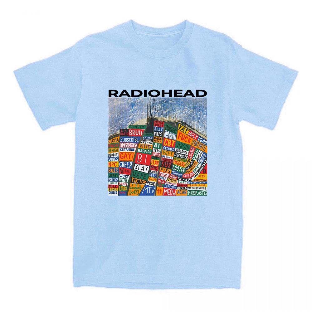 Hail To The Thief Radiohead Tshirts Cotton Short Sleeve Fashion T-shirt Loose Casual Unisex Streetwear Women Men Clothing