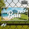 Bali Indonesia Vintage Metal License Plate -  Aluminum Wall Art with Tropical Beach & Volcano Design, Rustic Home Decor for Li