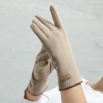 Windproof Touch Screen Gloves Women Winter Full Finger Hand Warmer Glove Female Young Students