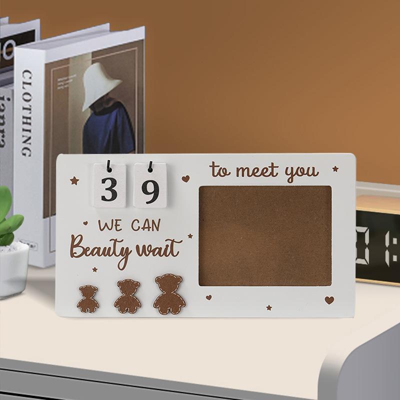 Baby Ultraschalluntersuchungsrahmen, Tischdeko, Holz, Ultraschall Einzelrahmen, Holzrahmen, DIY Dekoration