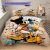 3pcs Colorful Donald Duck Printed Bedding Set, Soft and Comfortable Quilt Cover for Bedroom, Guest Room W012