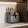 Wall Mounted Integrated Cutlery Holder No Drill Cutter Holder Tableware Organizer  for Storing