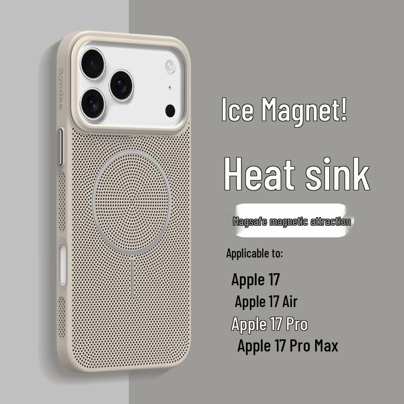Summer Dopamine Mesh Breathable MagSafe Case for Apple 17 Pro Max - Drop-Proof, Magnetic, Thin & Light