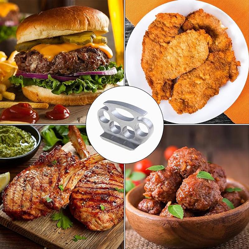 1PC Meat Tenderizer,Stainless Steel Knuckle Dusters for Strong Durable Meat Hammer,Meat Tenderiser Mallet Convenient Kitchen Tools