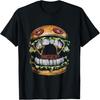 Hamburger Monster - Vintage Fast Food Burger Lover T-Shirt