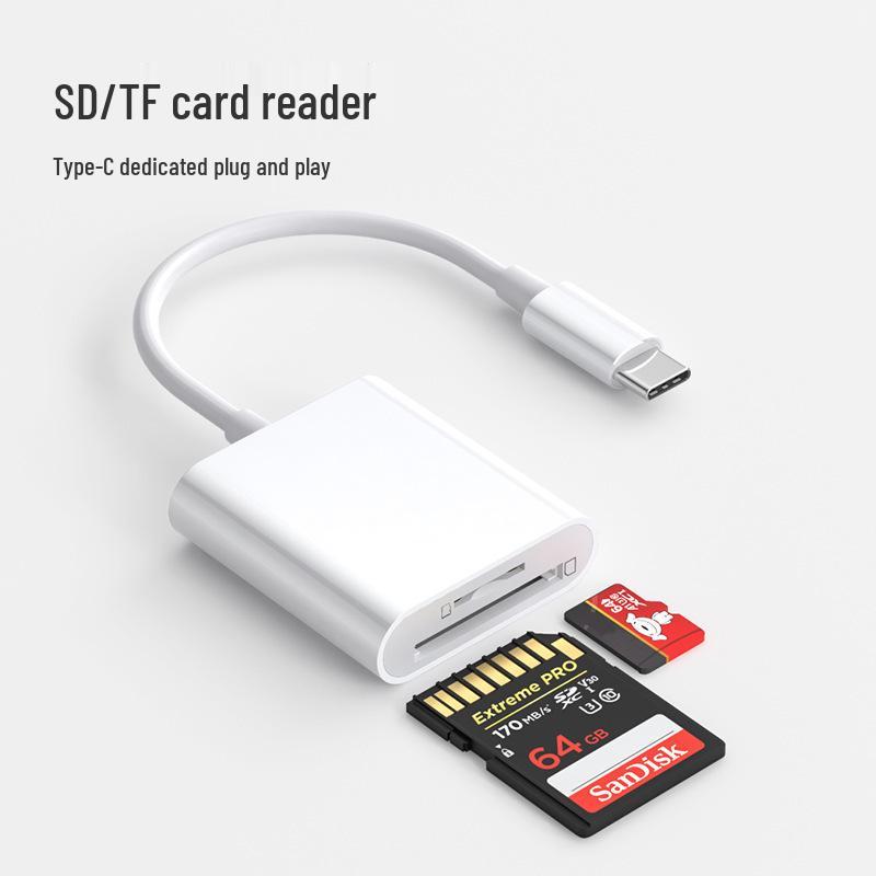 USB-C Card Reader: Memory Card, Mouse, Keyboard, USB Flash Drive, Camera Adapter Cable