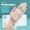 100Pcs Latex Free Gloves Tpe Disposable Gloves Transparent Non-Slip Acid Work Safety Food Grade Household Cleaning Gloves