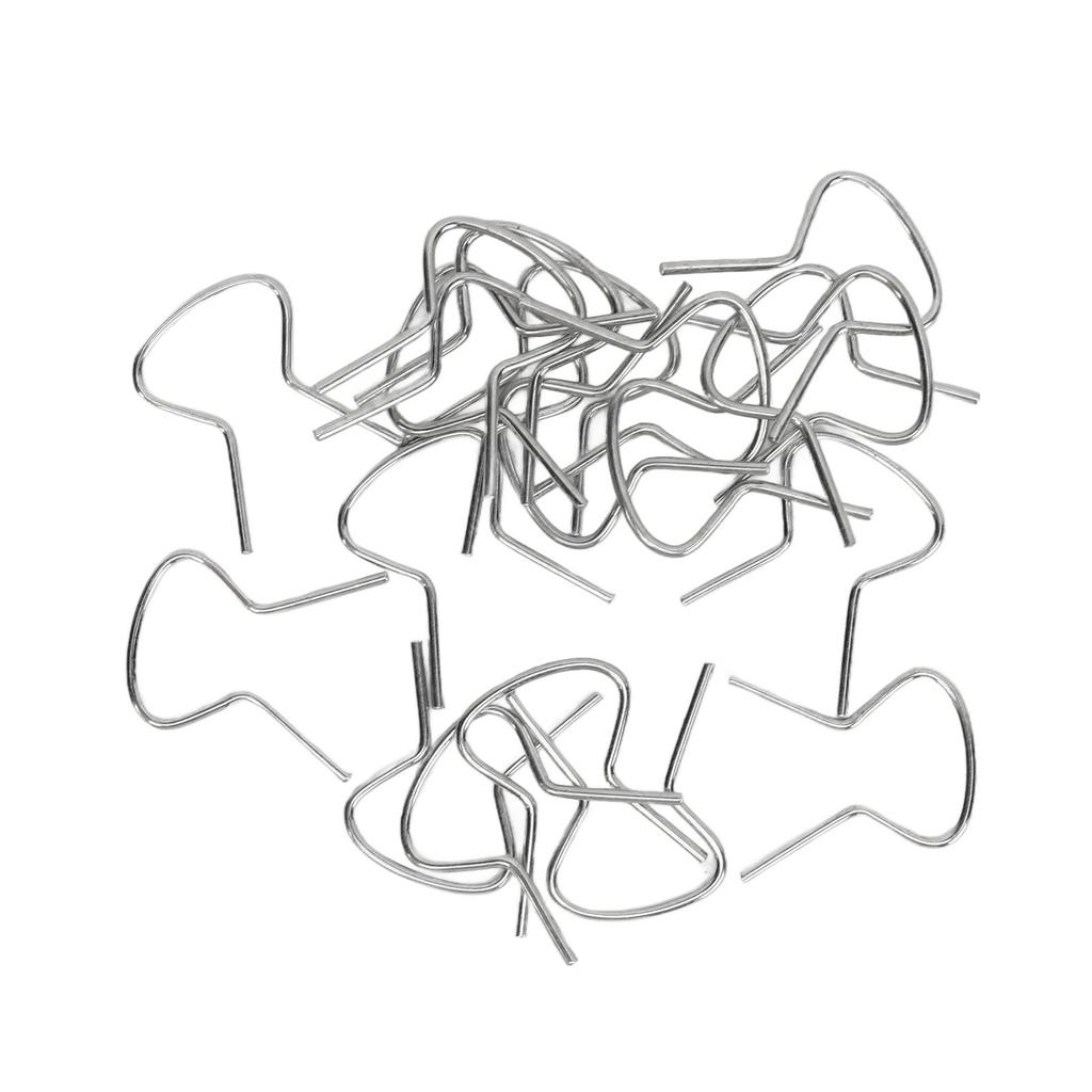 20pcs Window Handle Retaining Clips 4138439 Door Window Crank Handles Metal Clips Replacement for Fiat