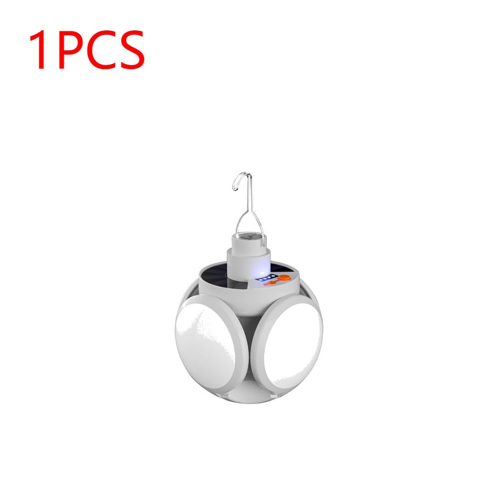 Solar Charging Light with Hooks Multiple Lighting Modes Foldable Portable Light Outdoor IPX4 Waterproof Solar Emergency Light