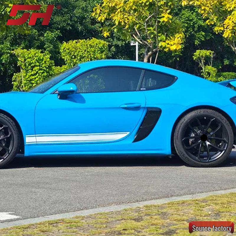 Gloss Black Side Air Vent for Porsche 718-GT4 (2016-2023), Easy Installation