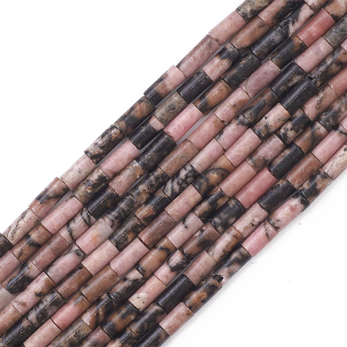 

38 см мини-трубка из натурального камня в форме агата, кварца, аметиста, бусины для изготовления модных ювелирных изделий своими руками Rhodochrosite