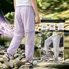 Girls' Quick-Dry Summer Joggers - Lightweight, Anti-Mosquito Ice Silk Pants for Older Kids