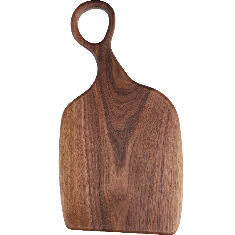 Black Walnut Chopping Board: Couple Leaning Style for Steak, Bread, Baby Food & Fruit - Solid Wood Household Cutting Board