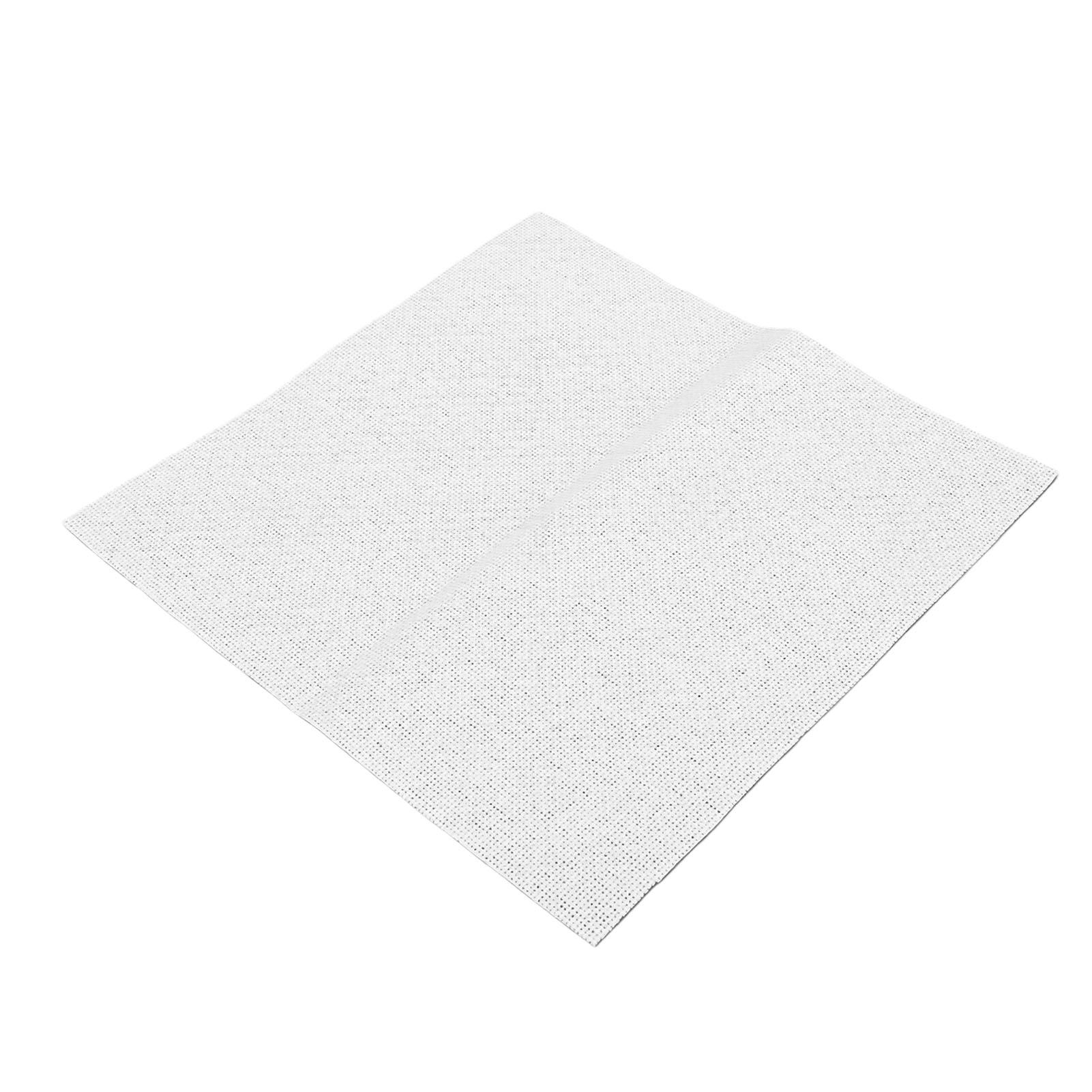 5 Pièces 28CT Tissu à Broder Coton Blanc Point de Croix Tissu pour Loisirs Créatifs Couture Décorations 15x15cm