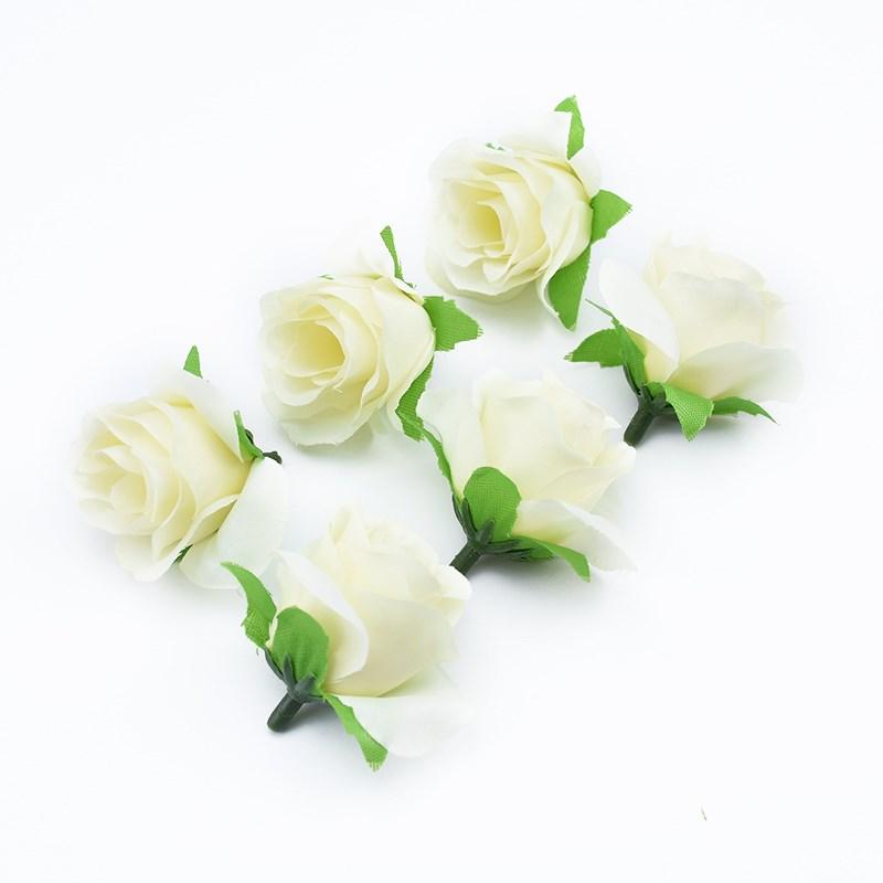 20pcs Artificial Plants Decorative Flowers Brooch Bride Wrist Diy Christmas Decorations for Home Cheap Artificial Flowers