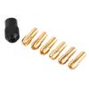 6pcs Collet Chuck Sleeves Grasp Capacity Range 1mm3.2mm with M8*0.75 Cap Fits Rotary Tools