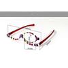 2 Pack Magnifying Makeup Glasses Eye Make Up Spectacles Flip Down Lens Folding Cosmetic Womens Reading Glasses +2.50-Yvan