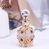 Empty Scent Container 15ML Vintage Luxury Refillable Perfume Bottle, Essential Oil & Fragrance Glass 15ml Bottle Dubai Arabian Style for Travel