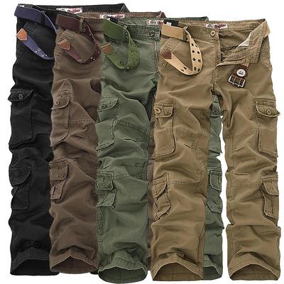 Military Cargo Pants Men's Oustdoor Casual Cotton  Multi Pockets Tactical Trousers