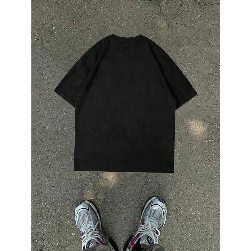 Ein lässiges Mode-T-Shirt für Herren im Sommer mit Würfelmuster-Print, Rundhalsausschnitt für den Urlaub, Weich, Herren-Oberteil, Trendig und Stilvoll