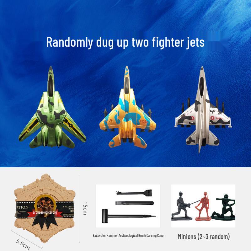 Nezha Ao Bing Archaeological Mystery Box: Kids' DIY Treasure Hunt & Gem Excavation Toy