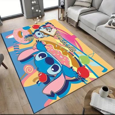 1pc Lilo-and-Stitch-(16)_01 Carpet Area Rug, Bedroom, and Playroom Durable, Stain-Resistant, and Easy To Clean, Living Room
