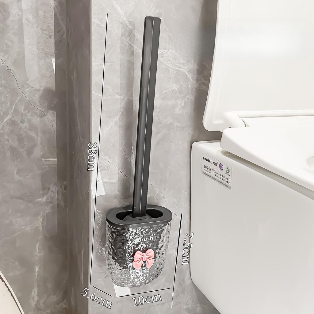 Silikon Toilettenbürste für Haushalt Wandmontiert Badezimmerreinigung Toilettenbürste zum Waschen von Toiletten