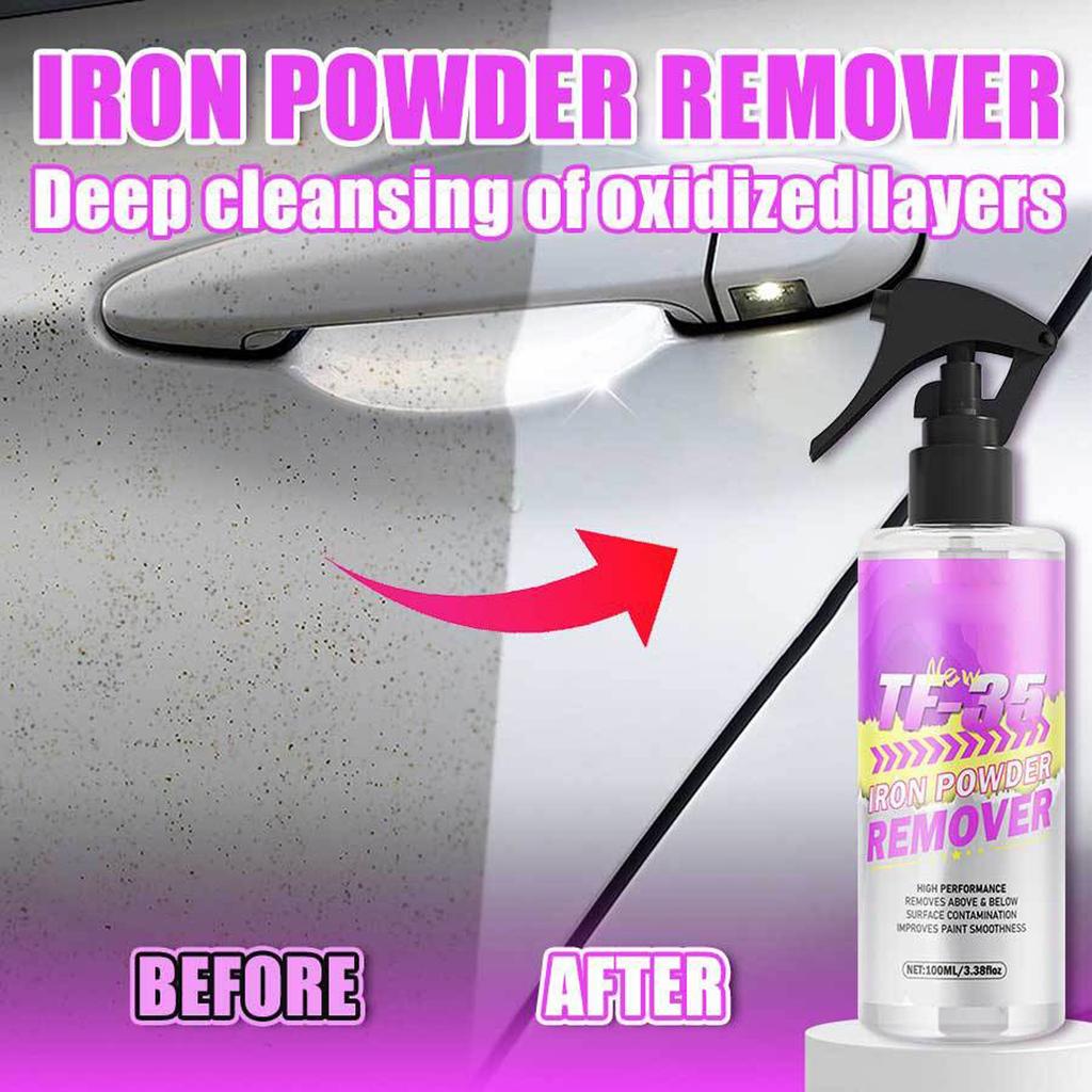 Car Iron Powder Remover Wheel Paint Cleaner Body Removal Strong Decontamination Cleaner 100ml