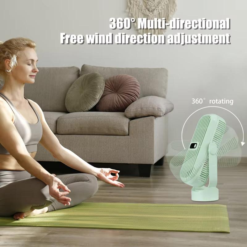 2025 NEW Portable air conditioning fan, desktop fan large battery long endurance, 5-speed 720 ° S air-cooled fan