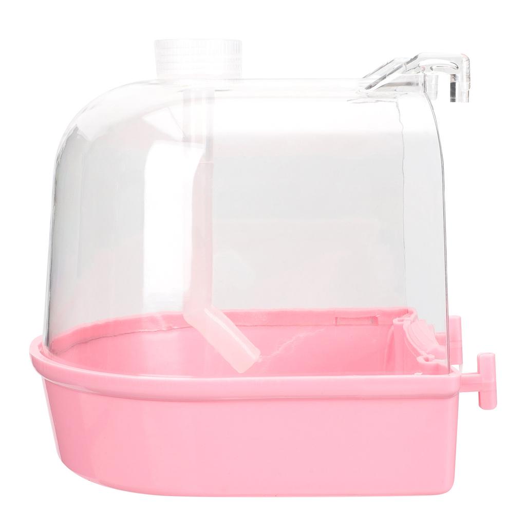 1Set Bird Bath Cube Safe Lightweight Parrot Bathing Basin for Small Pet Birds Cage Use Cleaning Activity Enrichment Supply